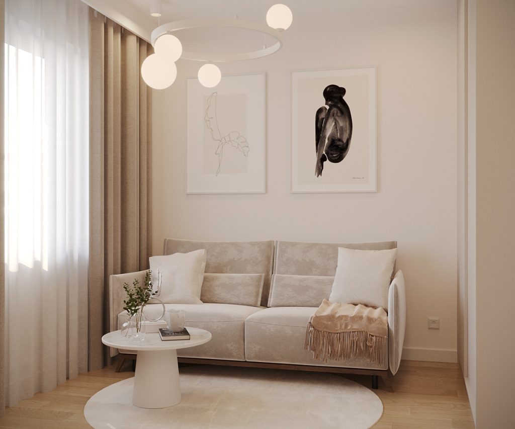 Salon w apartamencie