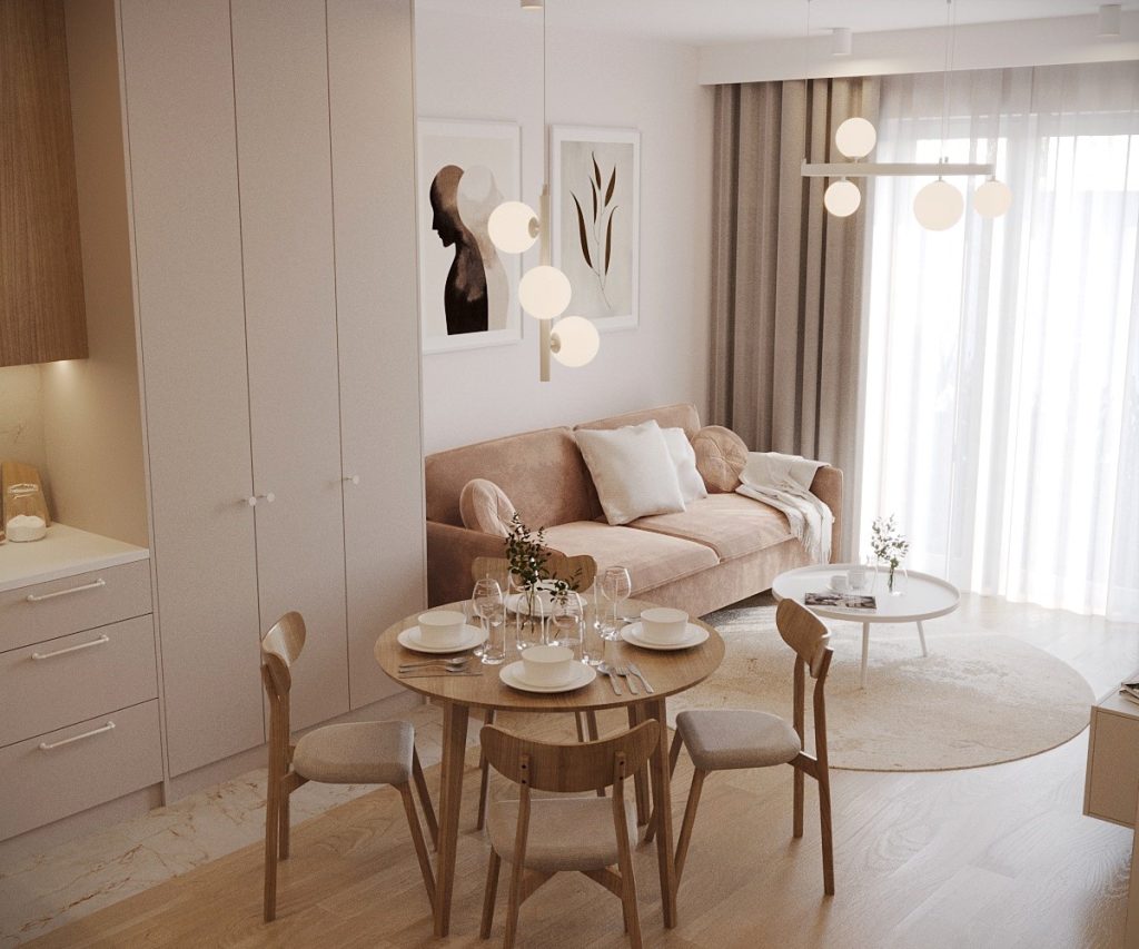 Apartament z aneksem kuchennym